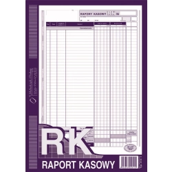 Druk MiP raport kasowy A4 80 kartek 410-1