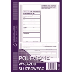 Druk MiP polecenie wyjazdu służbowego A5 40 kartek 505-3