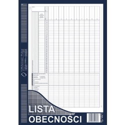 Druk MiP lista obecności A4 40 kartek 506-1