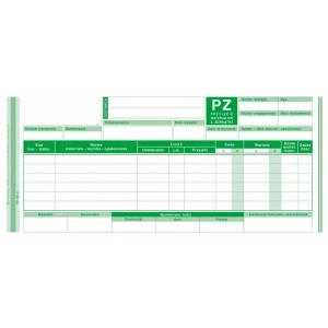 Druk MiP PZ przyjęcie materiałów na zewnątrz 1/3 A4 80 kartek 352-8-309554