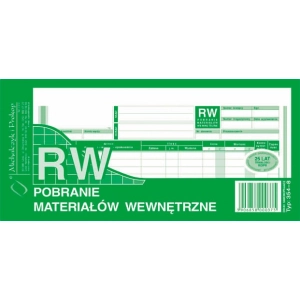 Druk MiP RW pobranie materiałów wewnętrzne 1/3 A4 80 kartek 354-8