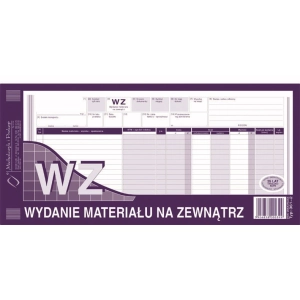 Druk MiP WZ wydanie materiałów na zewnątrz 1/3 A3 80 kartek 361-2