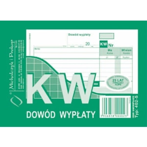 Druk MiP KW dowód wypłaty A6 80 kartek 402-5