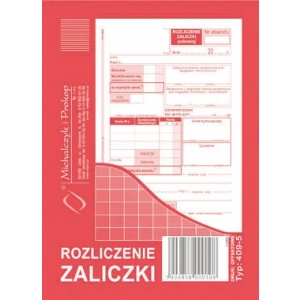 Druk MiP rozliczenie zaliczki A6 40 kartek 409-5