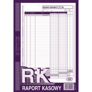Druk MiP raport kasowy A4 80 kartek 410-1
