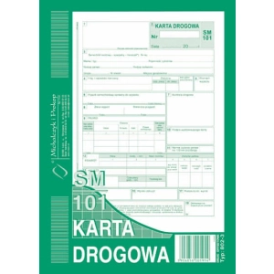Druk MiP karta drogowa A5 80 kartek 802-3