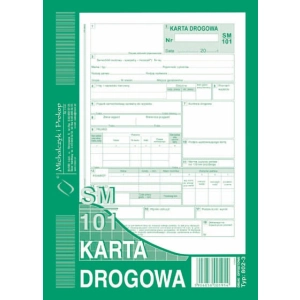 Druk MiP karta drogowa A5 80 kartek 802-3N