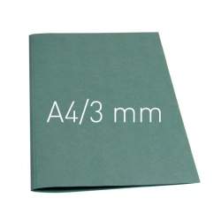 Termookładki OPUS miękkie Thermolinen plain (A4 pionowa) - 100 sztuk - zielony - 3 mm