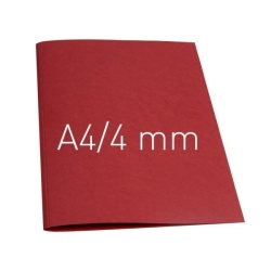 Termookładki OPUS miękkie Thermolinen plain (A4 pionowa) - 100 sztuk - bordowy - 4 mm