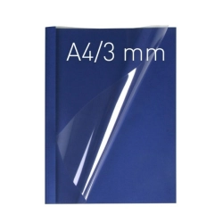 Termookładki OPUS miękkie Thermolinen (A4 pionowa) - 100 sztuk - granatowy - 3 mm