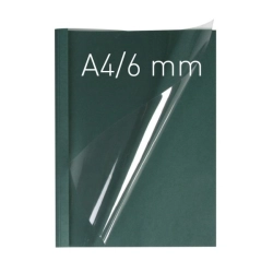 Termookładki OPUS miękkie Thermolinen (A4 pionowa) - 100 sztuk - zielony - 6 mm