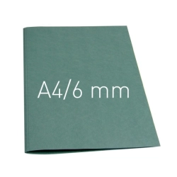 Termookładki OPUS miękkie Thermolinen plain (A4 pionowa) - 100 sztuk - zielony - 6 mm