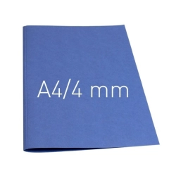Termookładki OPUS miękkie Thermolinen plain (A4 pionowa) - 100 sztuk - granatowy - 4 mm