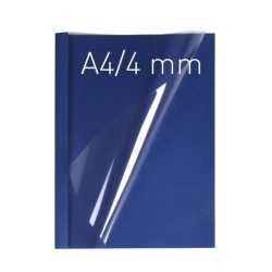 Termookładki OPUS miękkie Thermolinen (A4 pionowa) - 100 sztuk - granatowy - 4 mm