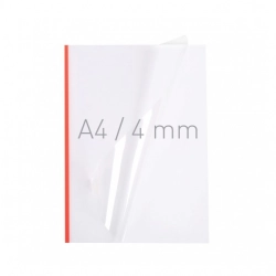 Termookładki OPUS miękkie NeoCover - 297 x 210 mm (A4 pionowa) - czerwony - 4 mm - 40 sztuk