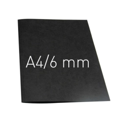 Termookładki OPUS miękkie Thermolinen plain (A4 pionowa) - 100 sztuk - czarny - 6 mm