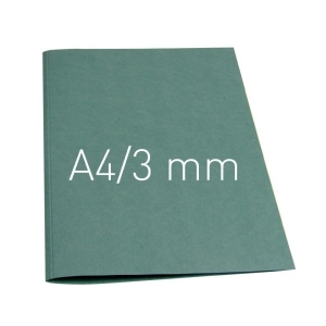 Termookładki OPUS miękkie Thermolinen plain (A4 pionowa) - 100 sztuk - zielony - 3 mm