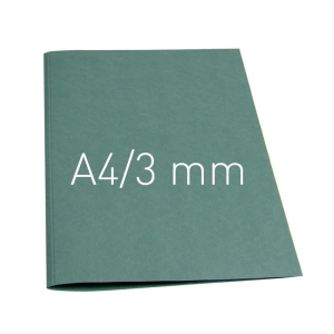 Termookładki OPUS miękkie Thermolinen plain (A4 pionowa) - 100 sztuk - zielony - 3 mm-310142