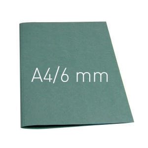 Termookładki OPUS miękkie Thermolinen plain (A4 pionowa) - 100 sztuk - zielony - 6 mm