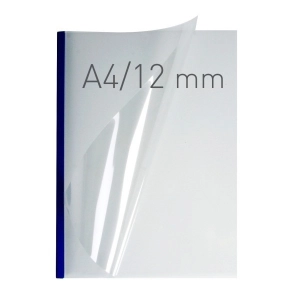 Termookładki OPUS miękkie O.THERMOTOP Double Clear - 297 x 210 mm (A4 pionowa) - granatowy - 12 mm - 30 sztuk