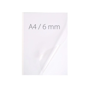 Termookładki OPUS miękkie NeoCover - 297 x 210 mm (A4 pionowa) - biały - 6 mm - 30 sztuk