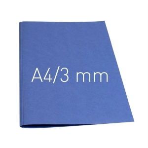 Termookładki OPUS miękkie Thermolinen plain (A4 pionowa) - 100 sztuk - granatowy - 4 mm-310679