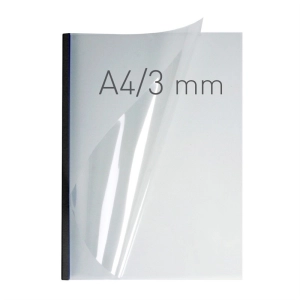 Termookładki OPUS miękkie O.THERMOTOP Double Clear - 297 x 210 mm (A4 pionowa) - czerwony - 3 mm - 50 sztuk-310802