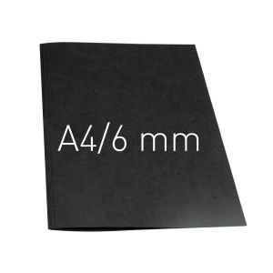 Termookładki OPUS miękkie Thermolinen plain (A4 pionowa) - 100 sztuk - czarny - 6 mm