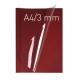 Termookładki OPUS miękkie Thermolinen (A4 pionowa) - 100 sztuk - bordowy - 3 mm