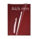 Termookładki OPUS miękkie Thermolinen (A4 pionowa) - 100 sztuk - bordowy - 6 mm