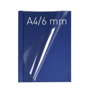 Termookładki OPUS miękkie Thermolinen (A4 pionowa) - 100 sztuk - granatowy - 6 mm-311031