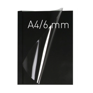 Termookładki OPUS miękkie Thermolinen (A4 pionowa) - 100 sztuk - czarny - 6 mm