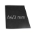 Termookładki OPUS miękkie Thermolinen plain (A4 pionowa) - 100 sztuk - czarny - 3 mm