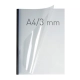 Termookładki OPUS miękkie O.THERMOTOP Double Clear - 297 x 210 mm (A4 pionowa) - czarny - 3 mm - 50 sztuk
