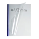 Termookładki OPUS miękkie O.THERMOTOP Double Clear - 297 x 210 mm (A4 pionowa) - granatowy - 3 mm - 50 sztuk