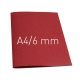 Termookładki OPUS miękkie Thermolinen plain (A4 pionowa) - 100 sztuk - bordowy - 6 mm