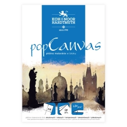 Płótno malarskie w bloku KOH-I-NOOR A4 280g 10 kartek Pop Canvas Pad