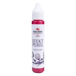 Pisak do zdobień KOH-I-NOOR efekt pereł 30 ml. - czerwony