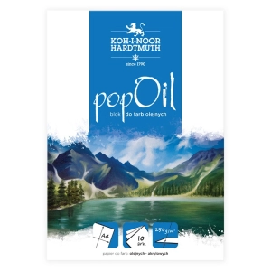 Blok do farb olejnych KOH-I-NOOR Pop Oil A4 250g. 10 kartek