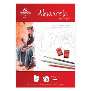 Blok do akwareli KOH-I-NOOR Inspiracje A4 320g. 20 kartek