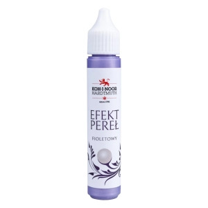 Pisak do zdobień KOH-I-NOOR efekt pereł 30 ml. - fioletowy