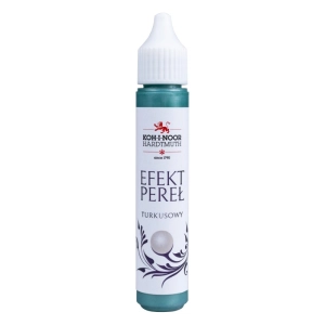 Pisak do zdobień KOH-I-NOOR efekt pereł 30 ml. - turkusowy