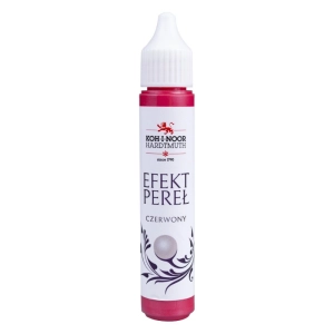 Pisak do zdobień KOH-I-NOOR efekt pereł 30 ml. - czerwony