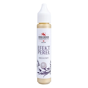 Pisak do zdobień KOH-I-NOOR efekt pereł 30 ml. - kremowy