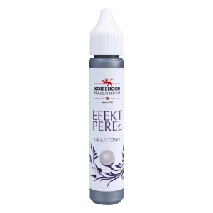 Pisak do zdobień KOH-I-NOOR efekt pereł 30 ml. - grafitowy