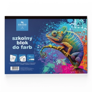 Blok do farb szkolny KOH-I-NOOR kameleon A3 10 arkuszy 180g.