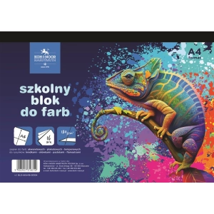 Blok do farb szkolny KOH-I-NOOR kameleon A4 16 arkuszy 180g.