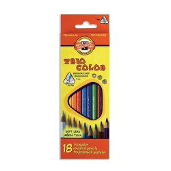 Kredki KOH-I-NOOR 18 kolorów Triocolor