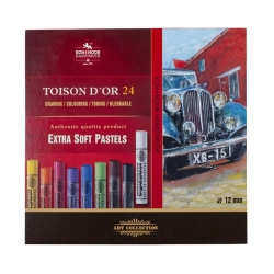 Kredki KOH-I-NOOR pastele suche miękkie 24 kolory Jumbo