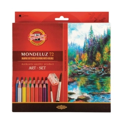 Kredki KOH-I-NOOR akwarelowe 72 kolory w zestawie Mondeluz